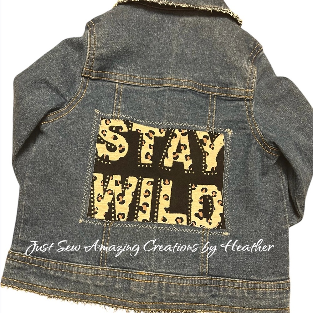 Upcycled jean jacket